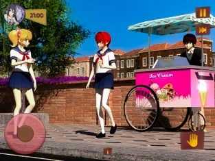 动漫高中樱花少女